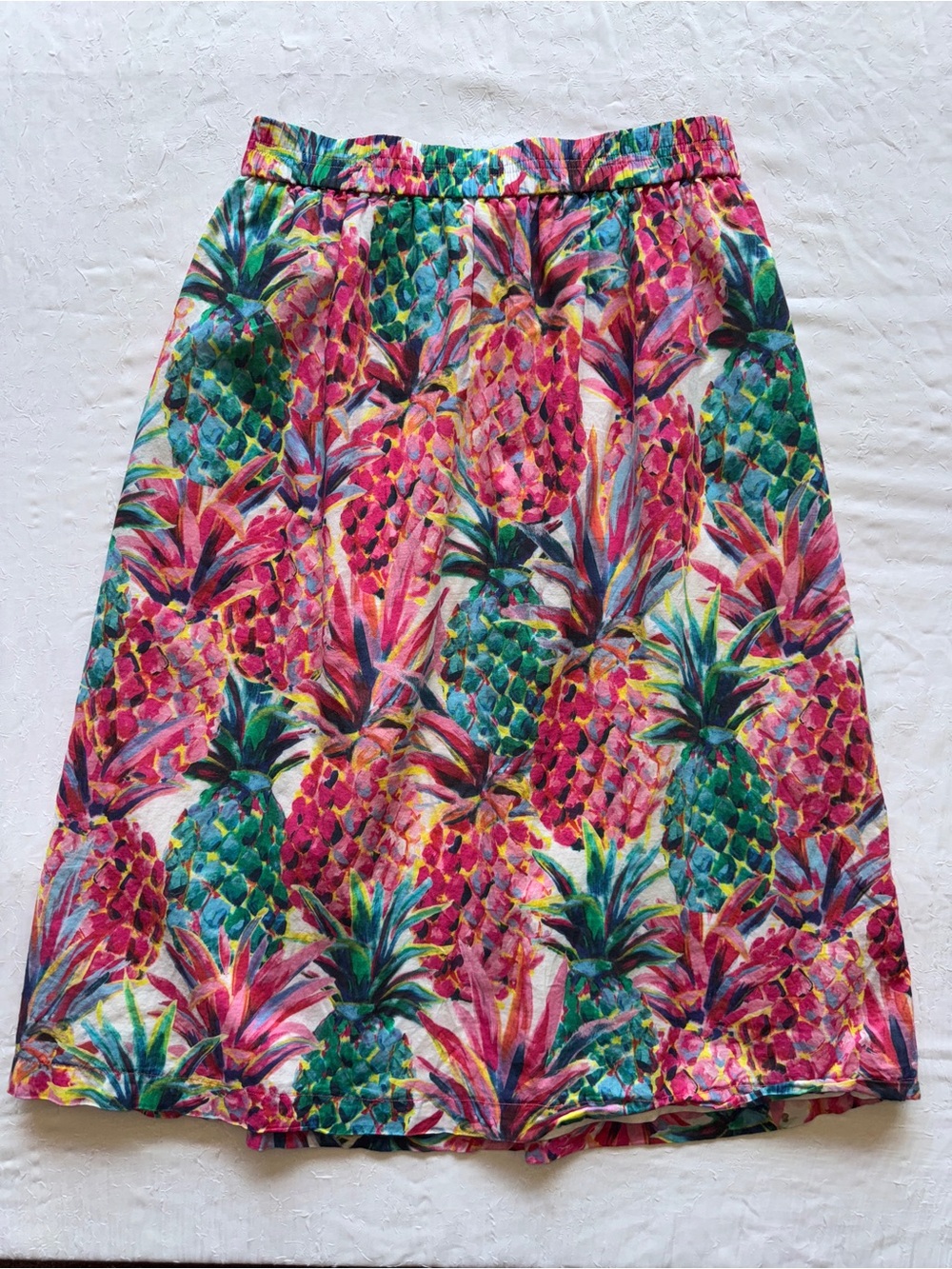 J. Crew Pineapple Skirt  13” stretch waist - Picture 4 of 10